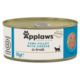APPLAWS CAT TUNA FILLET WITH CHEESE IN BROTH 70G | 156G