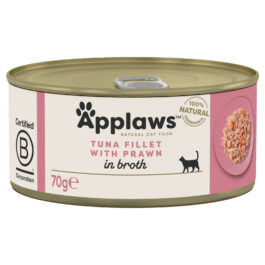 APPLAWS CAT TUNA FILLET WITH PRAWN IN BROTH 70G | 156G