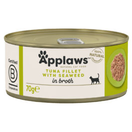 APPLAWS CAT TIN TUNA FILLET WITH SEAWEED IN BROTH 70G | 156G