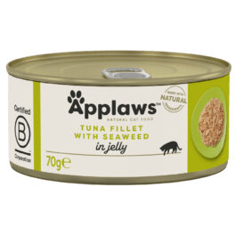 APPLAWS CAT TIN TUNA FILLET WITH SEAWEED IN JELLY 70G