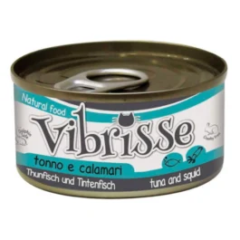VIBRISSE CAT TIN NATURAL TUNA SQUID 70G