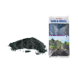 DEKORS AKVĀRIJAM SMILTIS MELNAS 2-3MM | 2KG |
