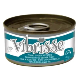 VIBRISSE CAT TIN NATURAL TUNA BLUE FISH 70G