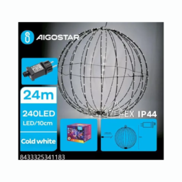LED DEKORATĪVĀ BUMBA 60CM COLD