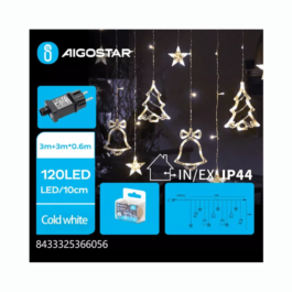 VIRTENE 120LED BELL&STARS WARM 3M