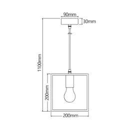 LAMPA GRIESTU KOKA KVADRĀTS