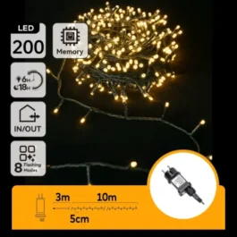 VIRTENE – 200LED WARM LIGHT 10M 220V