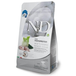 N&D DOG WHITE COAT SPIRULINA SEA BASS FENNEL PUPPY MINI 1.5KG