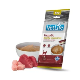 VET LIFE CAT CREAMY HEPATIC CHICKEN & TUNA 60G N4